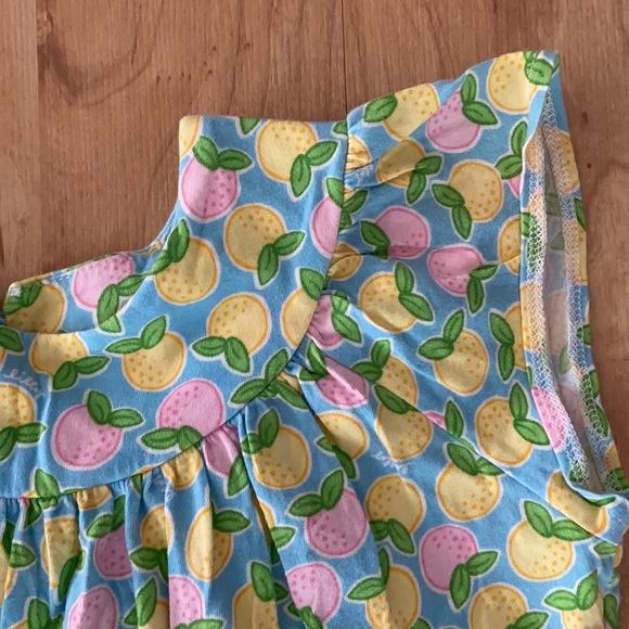 Lilly Pulitzer lemons flutter sleeve girls dress 8 - Picture 2 of 5